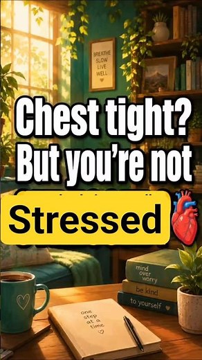 Why Your Chest Feels Tight (Even When You’reCalm) #anxietytips #mentalhealthcheck