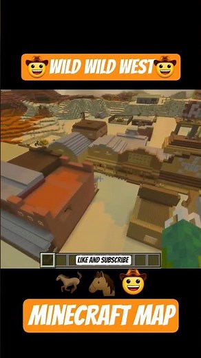 Wild Wild West 🐎🤠 Minecraft Map #wildwildwest #western #minecraft #minecraftbuilding