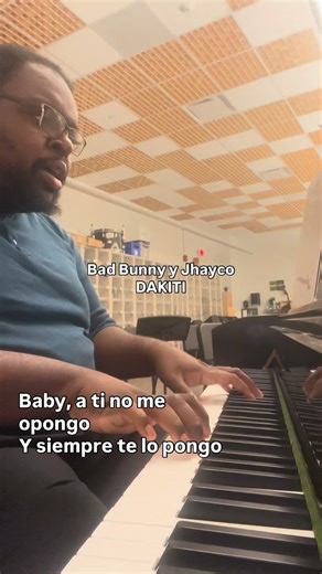 ERNEY on Instagram: "DAKITI. By @badbunnypr and @jhayco Originally, it’s a club popper. On a piano, it’s a melodic snare. Really liked doing this cover here😭 Hope you guys enjoy!! #badbunny #badbunnypr #jhayco #piano #fyp"