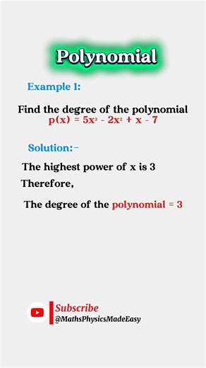 How to Find the Degree of a Polynomial | Algebra Basics