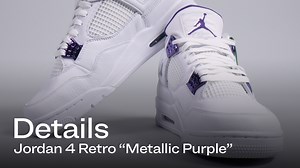 In our latest episode of Details, we’re getting up close with the Jordan 4 Metallic Purple. Tap into this summer-ready sneaker, from that White tumbled leather to the perfectly subtle pops of color: https://bit.ly/2OhTyDW | StockX