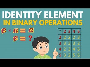 Identity Element in Binary Operations | Easy Math Explanation with Examples