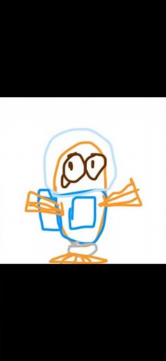 Speedpaint of drawing random cartoons 1: fishtronaut