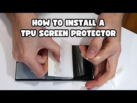 How to Install a TPU screen protector on your phone
