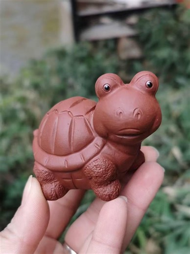 Handcrafted Ceramic Turtle Sculpture for Tea Lovers and Animal Enthusiasts Tortoise Baby Figurine Animal Tea Pet Home Decor . - Etsy