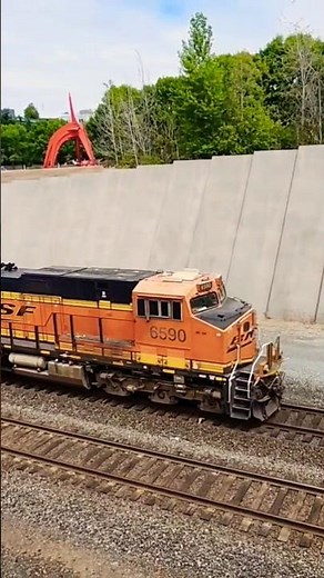 BNSF #6590 DPU Seattle!! #train #railway #railroad #BNSF
