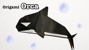 【折り紙】簡単 かっこいい シャチの折り方 Origami Orca – おりがみぷらざ