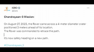 6K views · 219 reactions | The Indian space agency released new images of Chandrayaan-3's rover's latest findings on the surface of the lunar south pole. | Reuters | Facebook