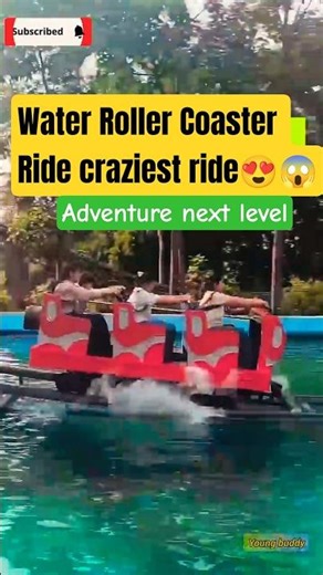 Water Train Ride 🚂💦 | Tirupati Rushivan Adventure Park | water park | Roller coaster#shorts #travel