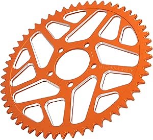 JFG RACING Sur Ron Rear Sprocket,54T Dirt Bike Rear Sprocket for Electric Bike Surron/Sur-Ron/Sur Ron X/Sur Ron S/X160/X260 (Orange)