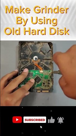 Make Grinder by using old Hard disk #diy #hack