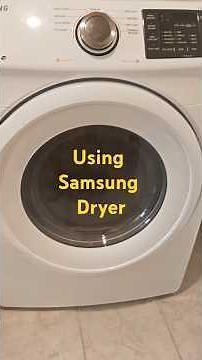 How to use Samsung dryer. #technology