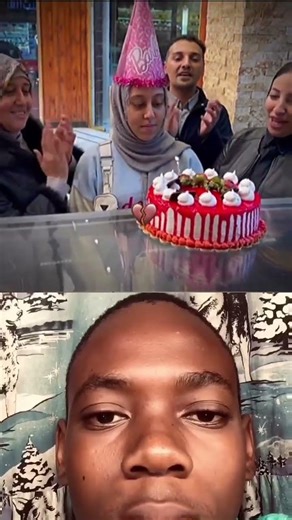 A family celebrates their daughters’ birthday, borrows a cake, blows the candle, then returns it. 🎂