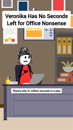 585K views · 19K reactions | Veronika Has No Seconds Left for Office Nonsense. #therealveronika #animation #animationmedia #fblifestyle #officecomedy #workplacehumor #corporateskit #funnyoffice #birthdaycakedrama #workplacedrama #relatablework #corporatehumor #officeskit #skitscomedy | Animation Media | Facebook