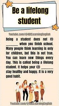 English Reading Practice: Be a Lifelong Student (Level A1-A2)