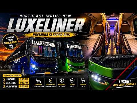 India’s New Luxury Sleeper Bus | Luxeliner Benz Full Tour