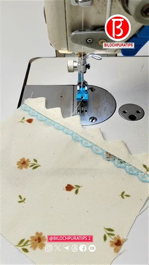 Simple method of making triangle clip lace