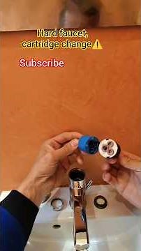 Cartridge change on a hard faucet⚠️#faucet#doityourself#tutorials