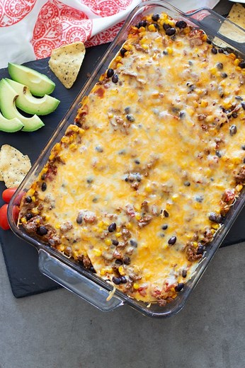 Beef Enchilada Casserole