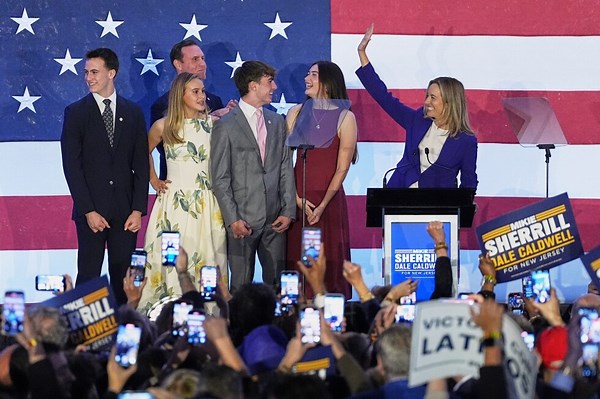 Democrat Mikie Sherrill elected governor of New Jersey, defeating opponent who aligned with Trump