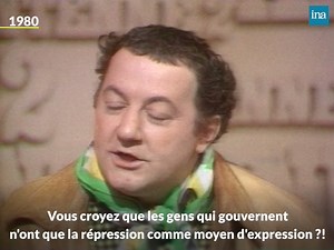 2M views · 31K reactions | COLUCHE DÉFIE LE POUVOIR - "Il y en a qui font des promesses, d'autres qui donnent des espoirs et à la fin du compte, on a rien". En 1980, Coluche décide de se présenter à la présidentielle et explique sa décision sur Antenne 2. | INA | Facebook