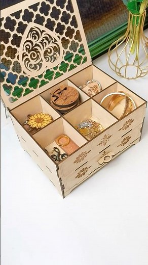How to Make a Jewelry Box with Drawers - NEJE Laser Cutter Tutorial