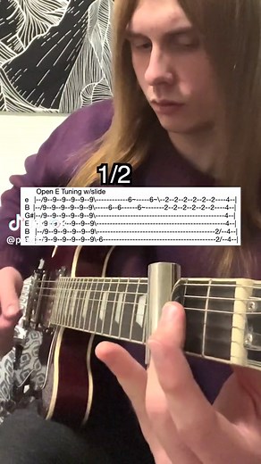 Sleep Walk slide riff played on guitar in Open E tuning 🎸 @Donner Mus... | sleepwalk guitar