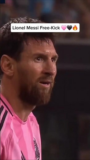 🤩⚽️ Lionel Messi Scores a Free-Kick to Equalize for Inter Miami! 🩷🖤🔥👍