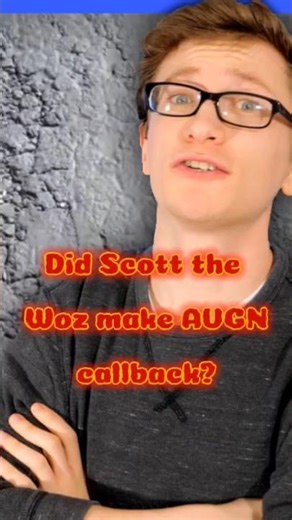 Did Scott the Woz make a callback to AVGN