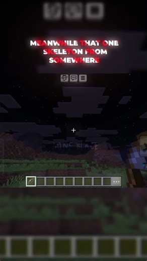 Skeleton or sniper?🥲 #minecraft #minecraftshorts #gaming #memes #dream #camman18minecraft