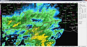 Radar update with more light to moderate rainfall moving in from the southwest. Greg Bostwick. | KFDM News