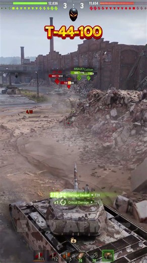 T-44-100 Destroys T28 World of Tanks short #shorts