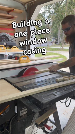 Christopher Powell on Instagram: "Building a one piece window casing #carpentry #carpenter #builder #build #construction #constructionlife #diy #doityourself #homeimprovement #homerenovation #trim #finishcarpentry"