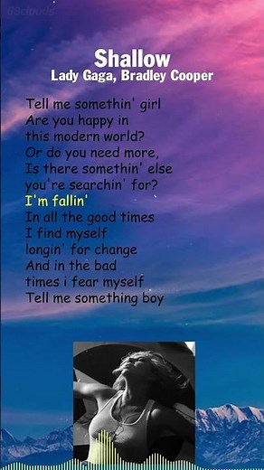 Lady Gaga, Bradley Cooper - Shallow (Lyrics) #shorts