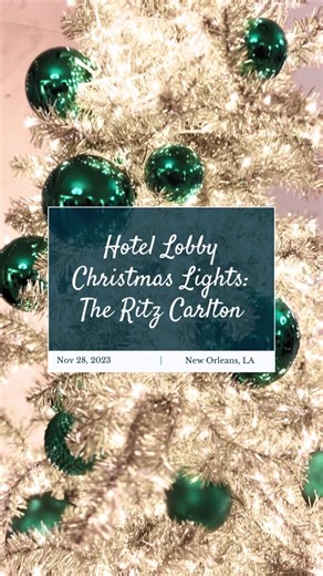 🎄Christmas In New Orleans : Hotel Lobby Decor ⚜️ If you’re looking for something to do in New Orleans during the Christmas holiday, be sure you check out the beautiful decorations and displays in our hotel lobby’s. In this playlist, I’ll be taking you through a few of my favorites so be sure to follow for updates & save this video so you can remember which displays you’d like to see! And if you’re looking for travel advice, connect with me! My services are free to you and I love sharing my city