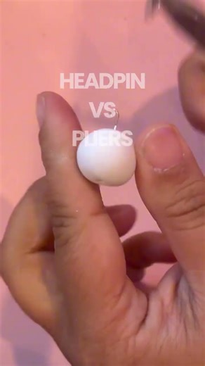 What’s the best method to secure an eye pin in polymer clay? Today we test out the head pin 🤓☝🏼