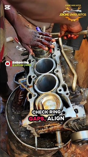 2AZ-FE Engine Piston Rings Installing