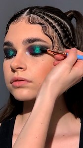 153K views · 891 reactions | A sparkly turquoise eye makeup look | MetDaan Makeup | Facebook