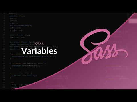 The SASS Preprocessor (5/11): Variables