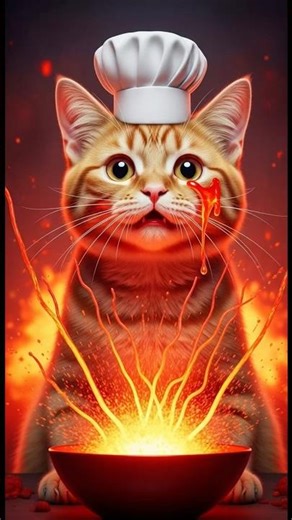 Chef Cat vs Exploding Lava Noodles! You Won’t Believe the Ending