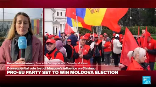 Moldova’s pro-EU party wins pivotal election with more than 50% of vote