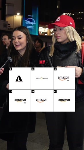 What is the current Amazon logo? Can you get it right? #visualpuzzle #brainteaser #streetinterview