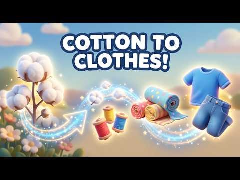How Cotton Is Made into Clothes | Explained for Kids