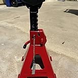 Upgraded Jack Stands 3 Ton (6,600 LBs) with 2 Crossbars and Double Pin Locking,Safe and Stable,Jack Stands 11.61"-16.34" Adjustable with Rubber Pads for Trucks,Home,Garage, SUV, Car,UTV/ATV,1 Pair