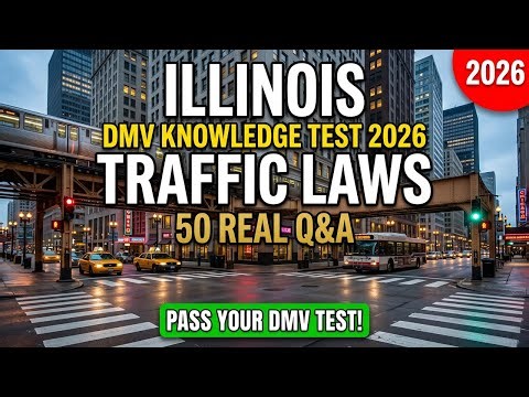 2026 Illinois DMV Knowledge Test | Traffic Laws & Rules — 50 Must-Know Questions