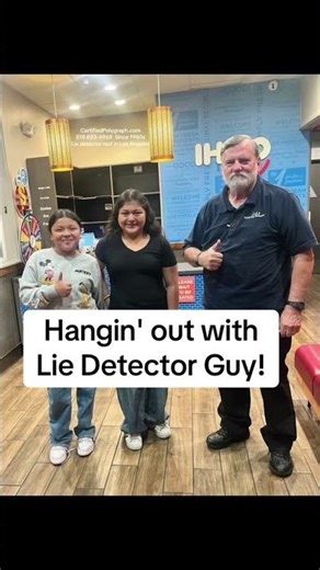 EVERY day, Lie Detector Guy meets nice people!