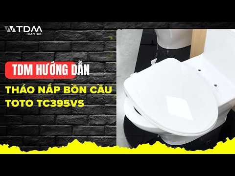 TDM.VN | Guide to quickly, safely, and correctly removing the toilet seat cover of TOTO TC395VS(T...