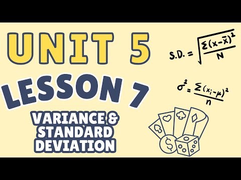 Math Models U5 L7 | Variance & Standard Deviation — How Spread Changes Everything