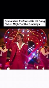 Bruno Mars at the Grammy’s performing his hit song ‘’I Just Might’’