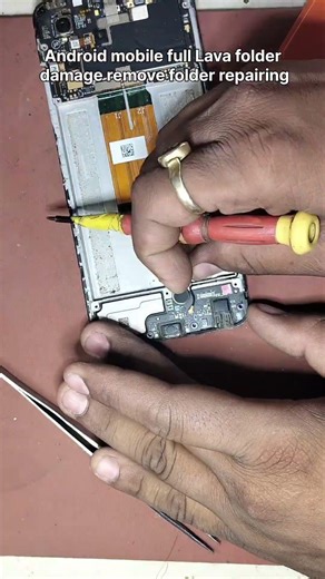 Android mobile phone Lava folder damage repairing 🪛📱#short video#viral video#trending video#video 📱🪛